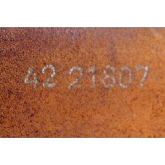 HANDCRAFTED BROWN GENUINE LEATHER 1 1/8"Wd CASUAL DRESS MEN'S BELT Sz 42 (E37 - Picture 6 of 15